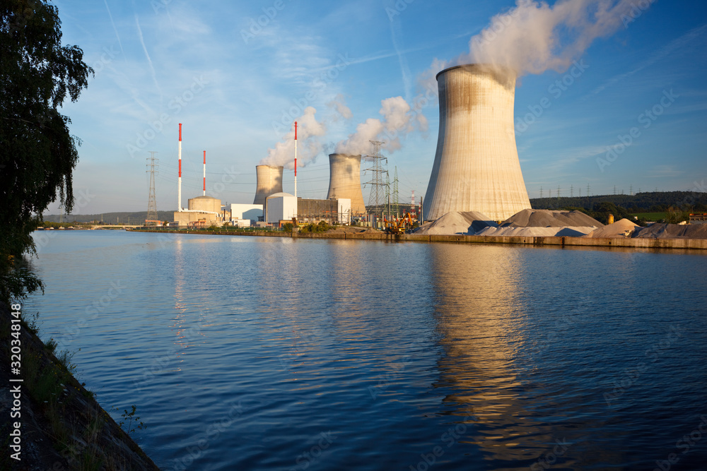Nuclear Power Station At River, Belgium Nuclear Power Station At River, Belgium