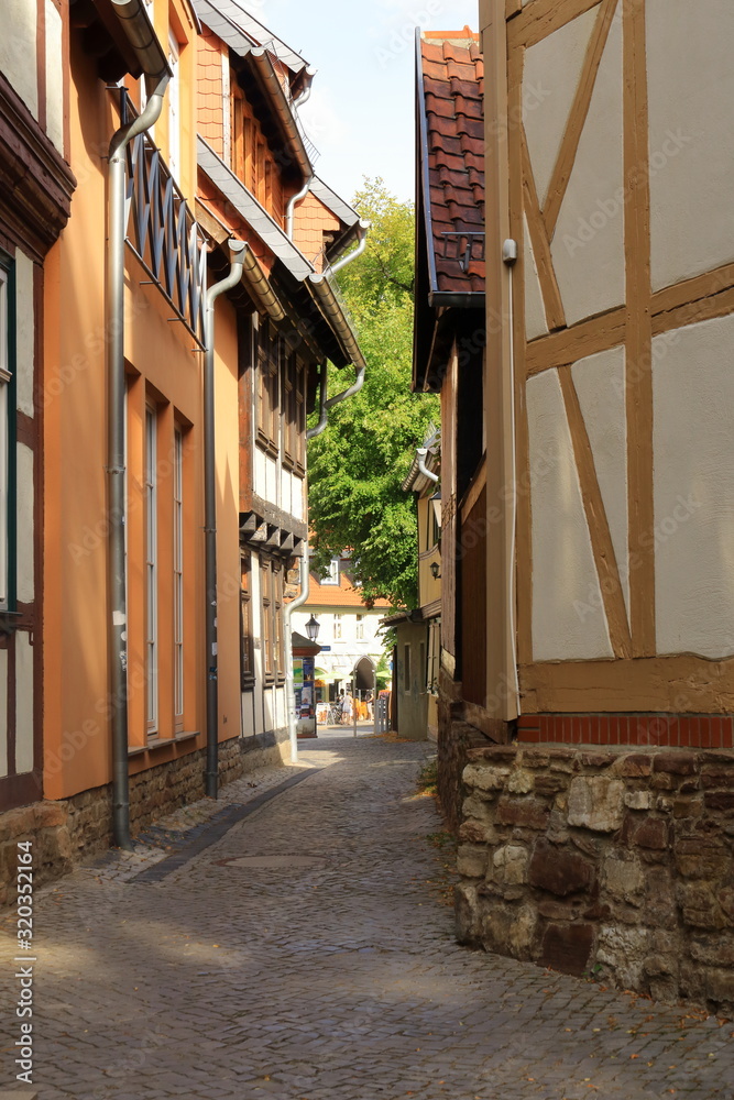 Fototapeta premium Half-timbered houses in the old village Wernigerode