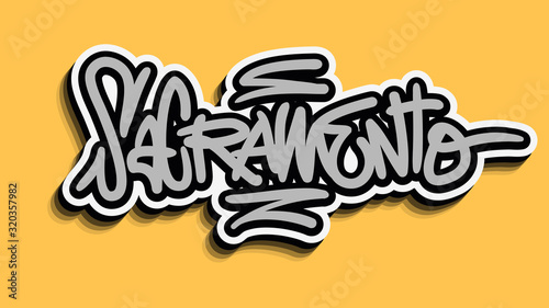 Sacramento California Usa Hand Lettering Sticker Design.