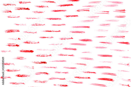 Abstract background of red watercolor brush strokes