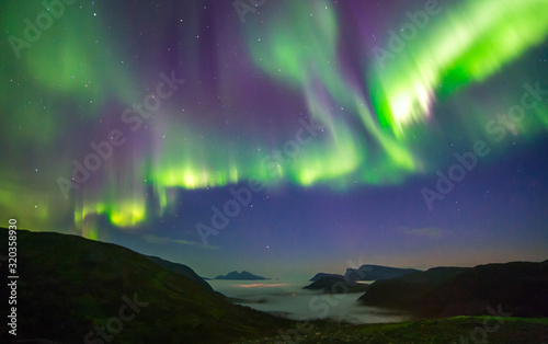 The polar lights in Norway,Tromso © belov3097
