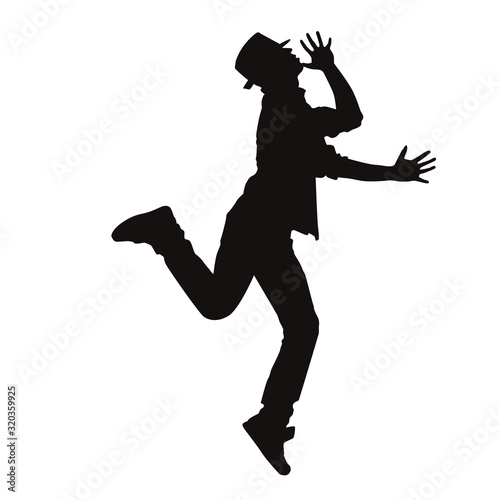 Silhouette Of Male Dancer