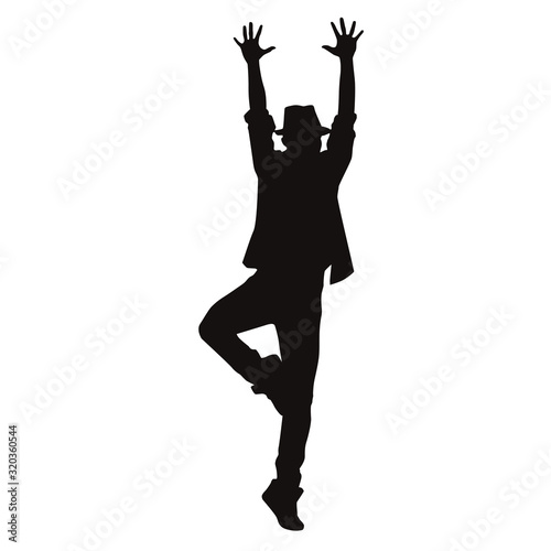 Silhouette Of Male Dancer