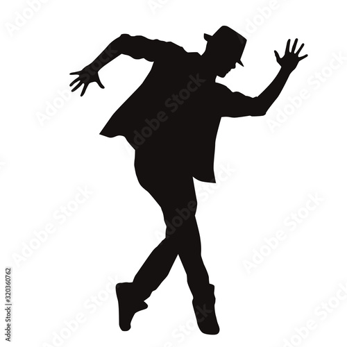 Silhouette Of Male Dancer