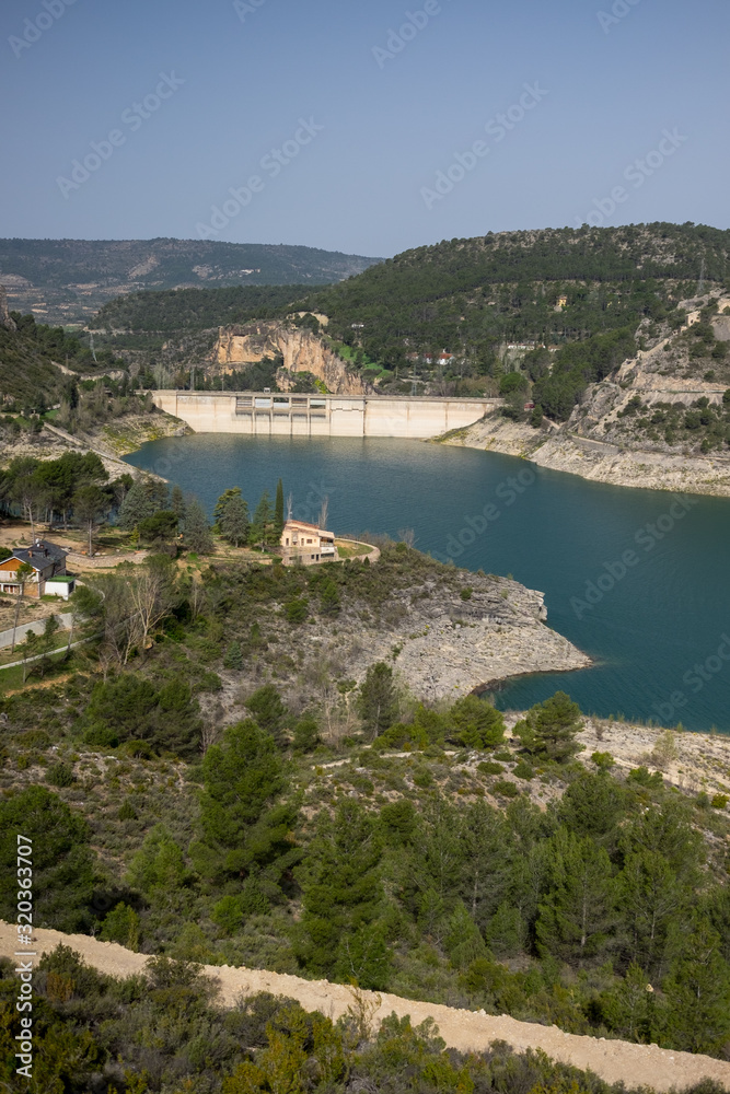 Hydroelectric Dam of Sacedon, La Alcarria, Guadalajara, Spain