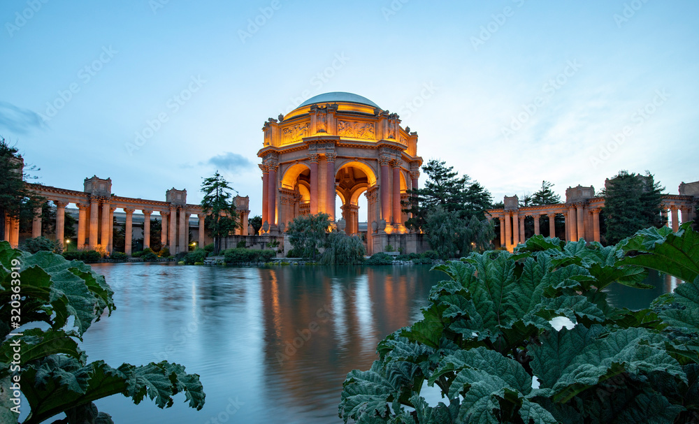 Evening at Palace of Fine Art in San Francisco Evening at Palace of Fine Art in San Francisco
