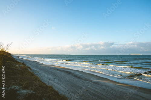 Fototapeta Naklejka Na Ścianę i Meble -  Beautiful deserted beach of the Baltic Sea