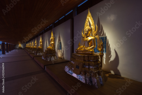 reclining buddha in thailand photo