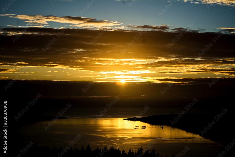 Obraz premium Scotland Sunset