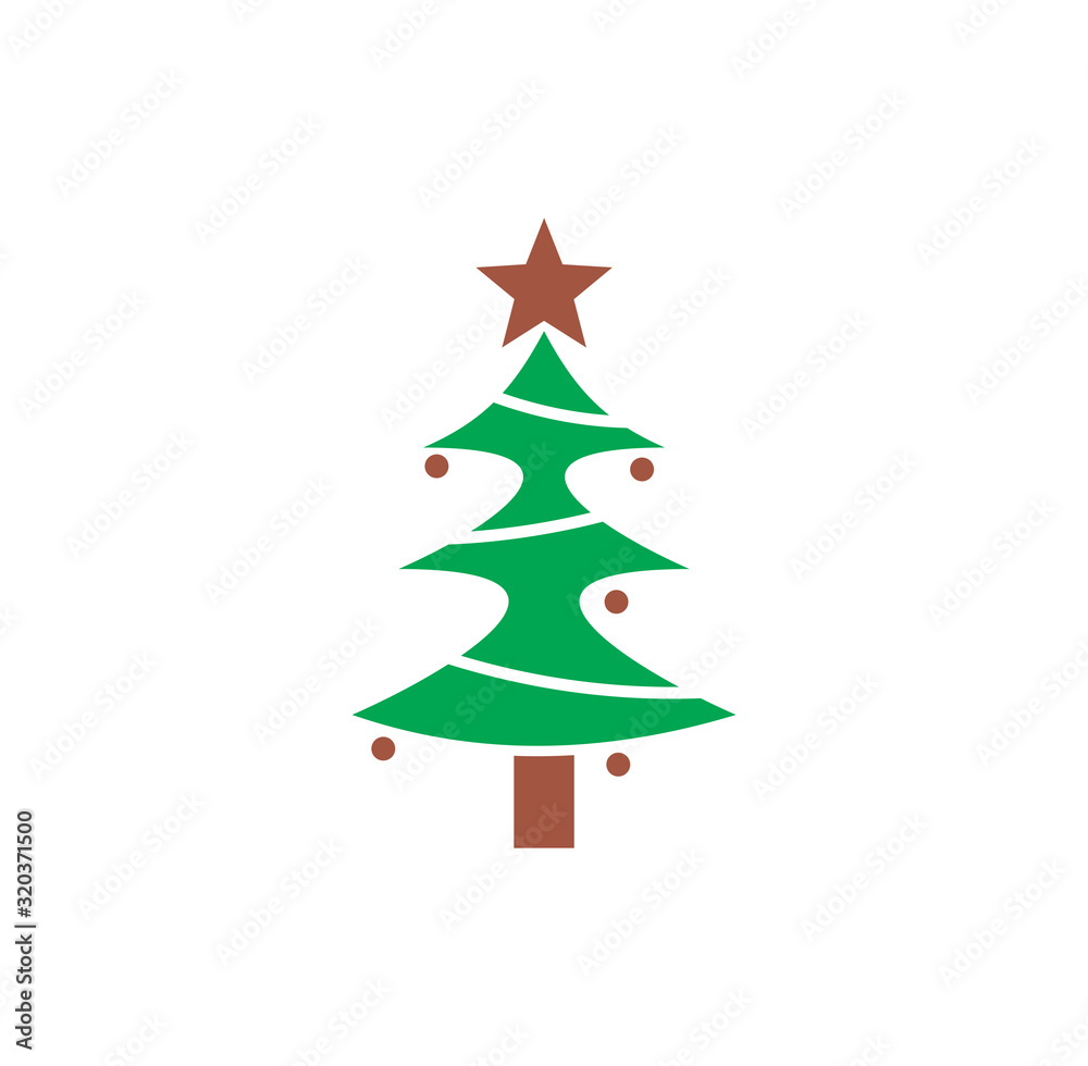 Christmas tree icon on background for graphic and web design. Creative illustration concept symbol for web or mobile app Christmas tree icon on background for graphic and web design. Creative illustration concept symbol for web or mobile app