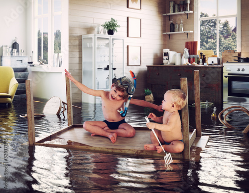 kids and flooding