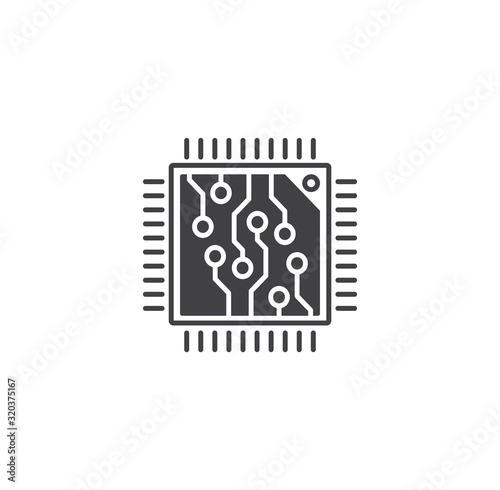 Curcuit related icon on background for graphic and web design. Creative illustration concept symbol for web or mobile app