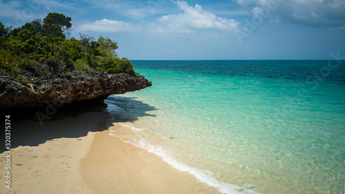 Beautiful exotic beach on Zanzibar Tanzania