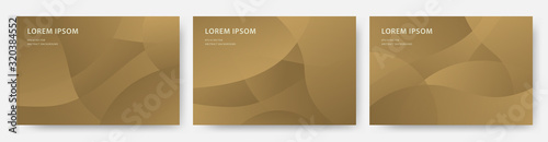 Abstract modern golden dynamic vector background