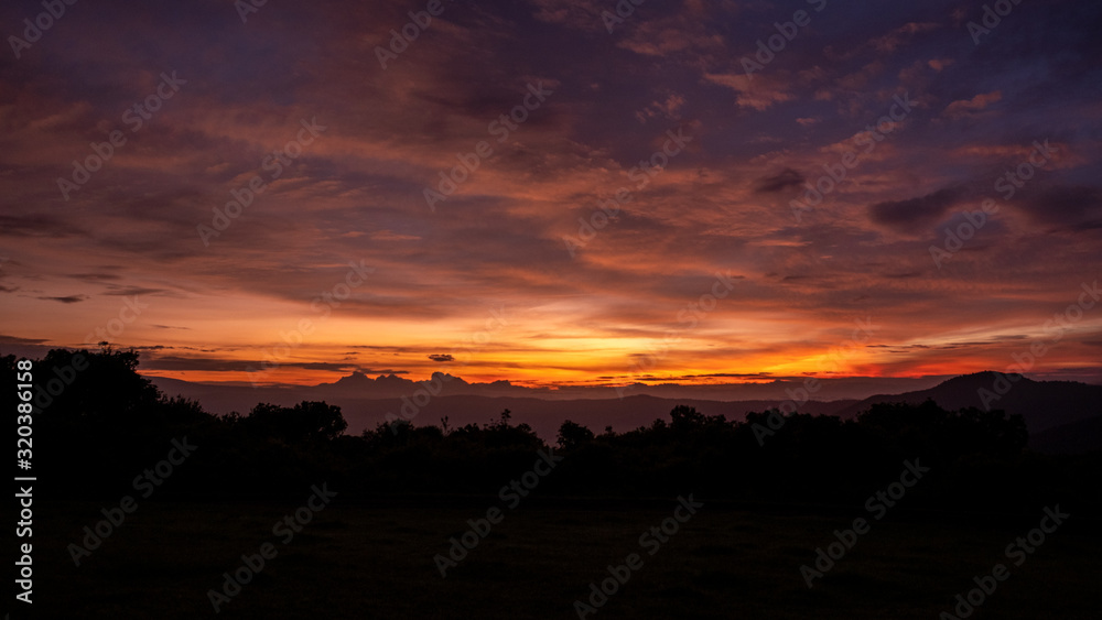 Sunrise in Ngorongoro national park Tanzania