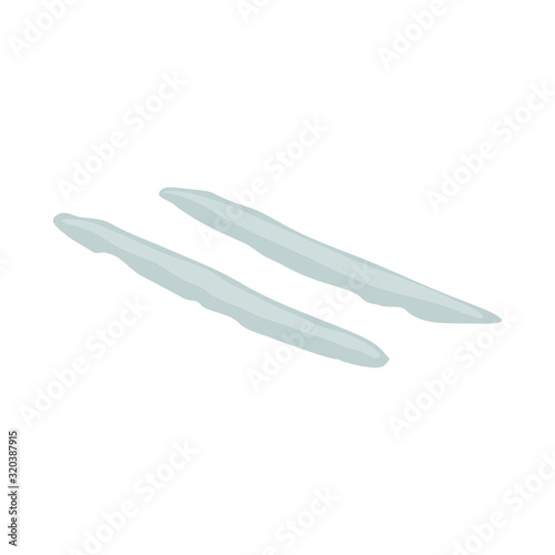 Isolated object of dose and cocaine logo. Graphic of dose and track vector icon for stock.
