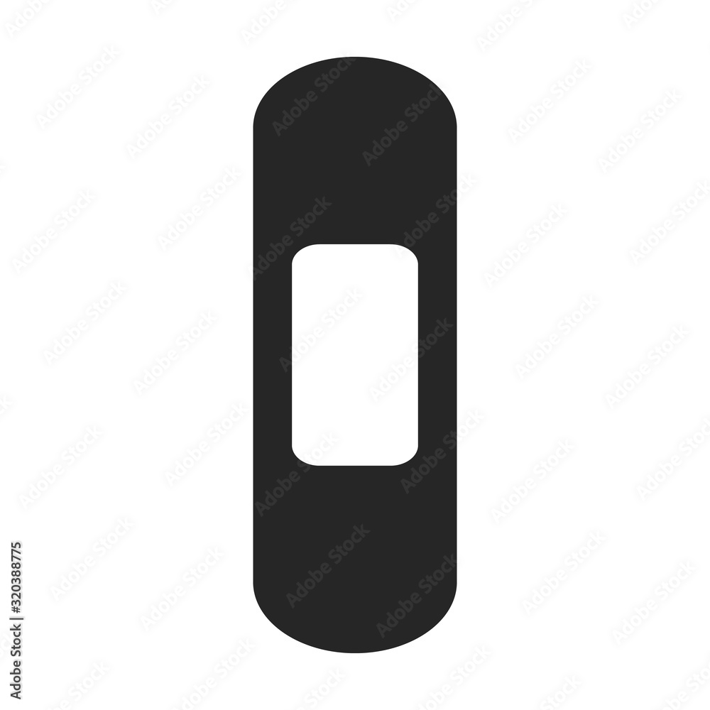 Medical patch vector icon.Black.simple vector icon isolated on white background medical patch. Medical patch vector icon.Black.simple vector icon isolated on white background medical patch.