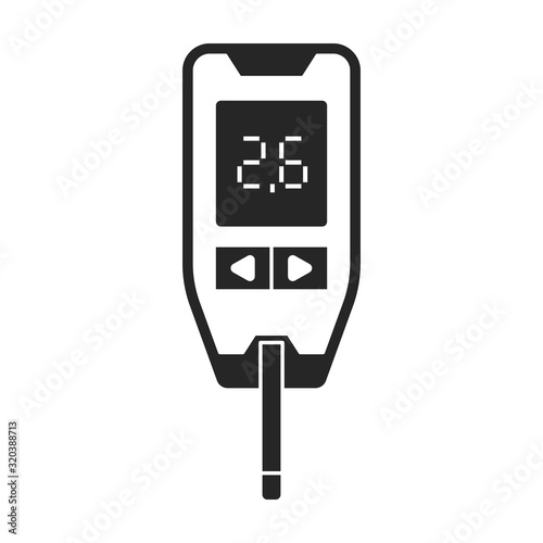 Test of blood vector icon.Black.simple vector icon isolated on white background test of blood .