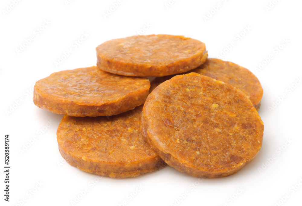 Organic dried apricot and almond discs Organic dried apricot and almond discs