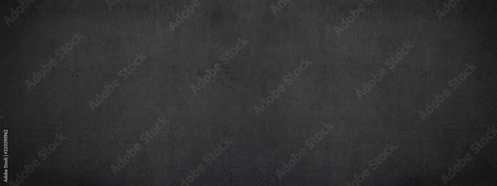 black stone concrete texture background anthracite panorama banner long