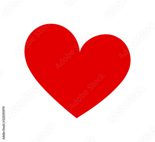 Abstract red vector heart drawing silhouette love symbol isolated on white background.Valentine's day decoration  stencil shape element.Birthday and wedding icon.Sign of friendship.Health care .