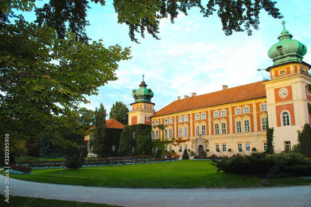 Lanсut, Poland - 06 October 2013: Beautiful Palace in Lanсut (Lantzut) Lanсut, Poland - 06 October 2013: Beautiful Palace in Lanсut (Lantzut)