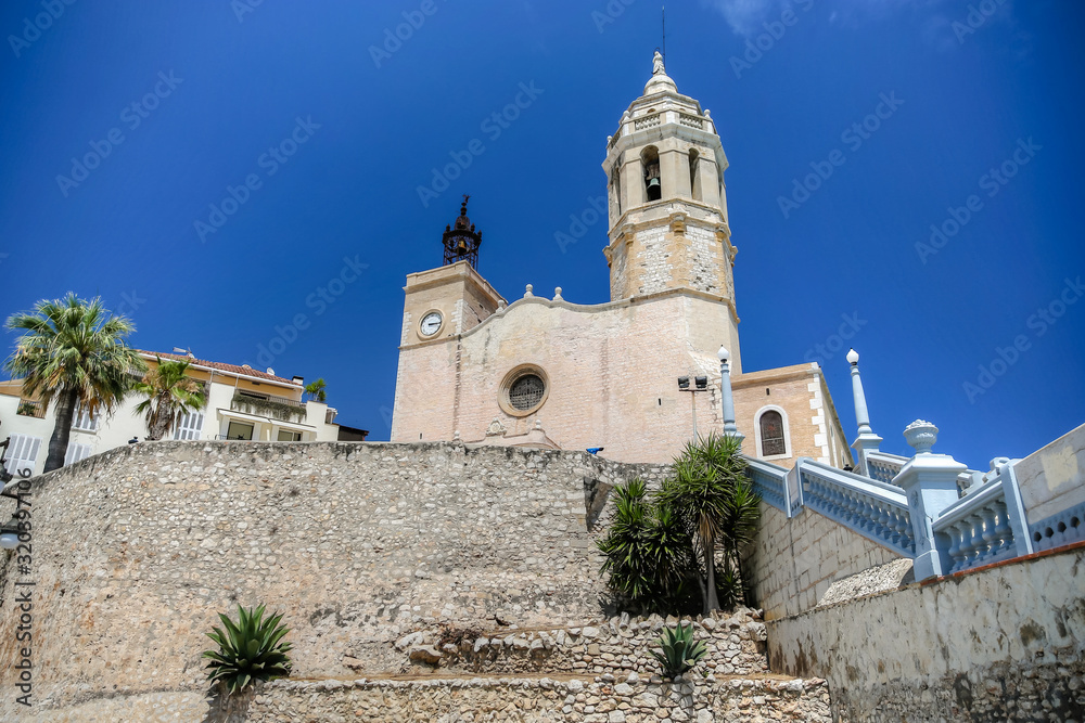 Streets and walkways of Sitges Spain