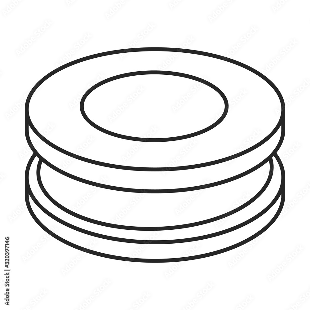 Chocolate cookie vector icon.Outline,line vector icon isolated on white background chocolate cookie .