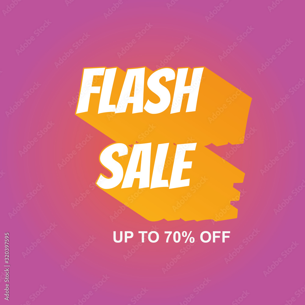 Fototapeta premium vector colorful flash sale word background design
