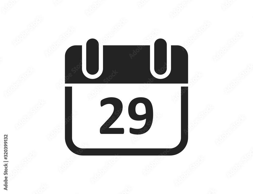 Calendar icon. calendar vector isolated on white background, EPS 10, top view Calendar icon. calendar vector isolated on white background, EPS 10, top view