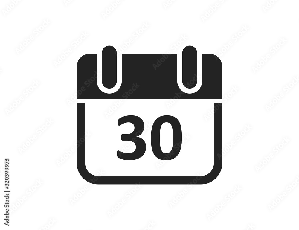 Calendar icon. calendar vector isolated on white background, EPS 10, top view Calendar icon. calendar vector isolated on white background, EPS 10, top view
