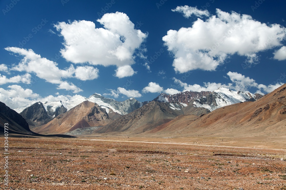 Pamir mountains area in Tajikistan near Pamir highway Pamir mountains area in Tajikistan near Pamir highway