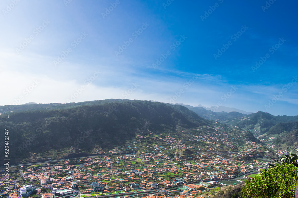 panorama of the city of machico