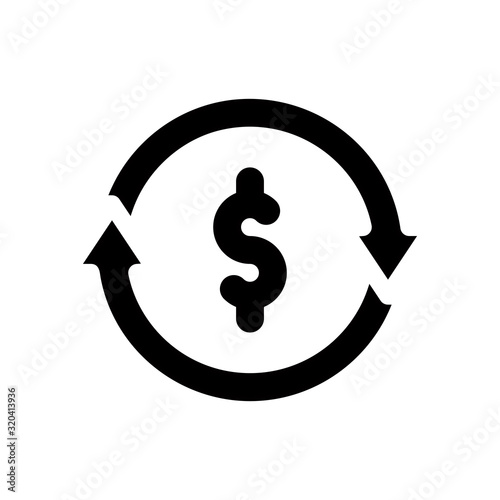 cash back refund icon. fast money transfer symbol. currency exchange, foreign financial investment check, service fee, send and receive mobile payment concept. line vector illustration