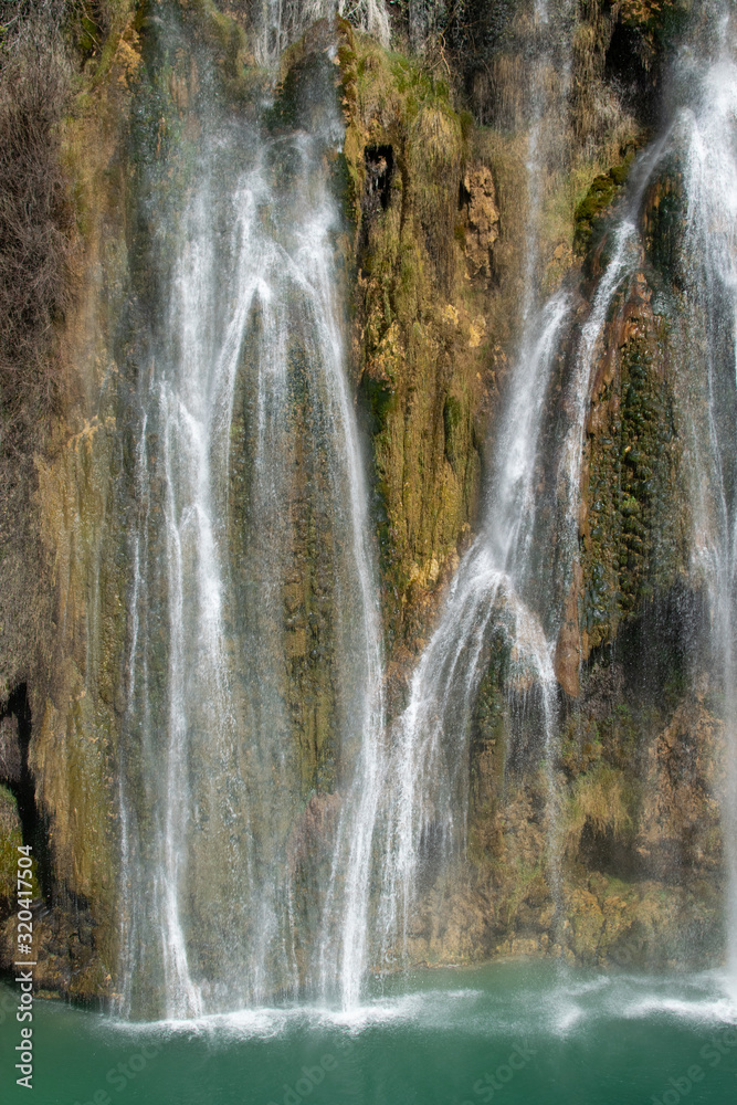 Fototapeta premium waterfall in the forest - Sillans - la - Cascade , France