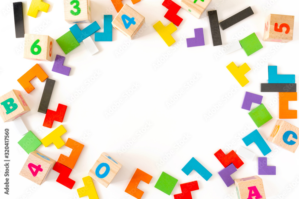 Developing wooden blocks. Natural, eco-friendly toys for children. Developing wooden blocks. Natural, eco-friendly toys for children.