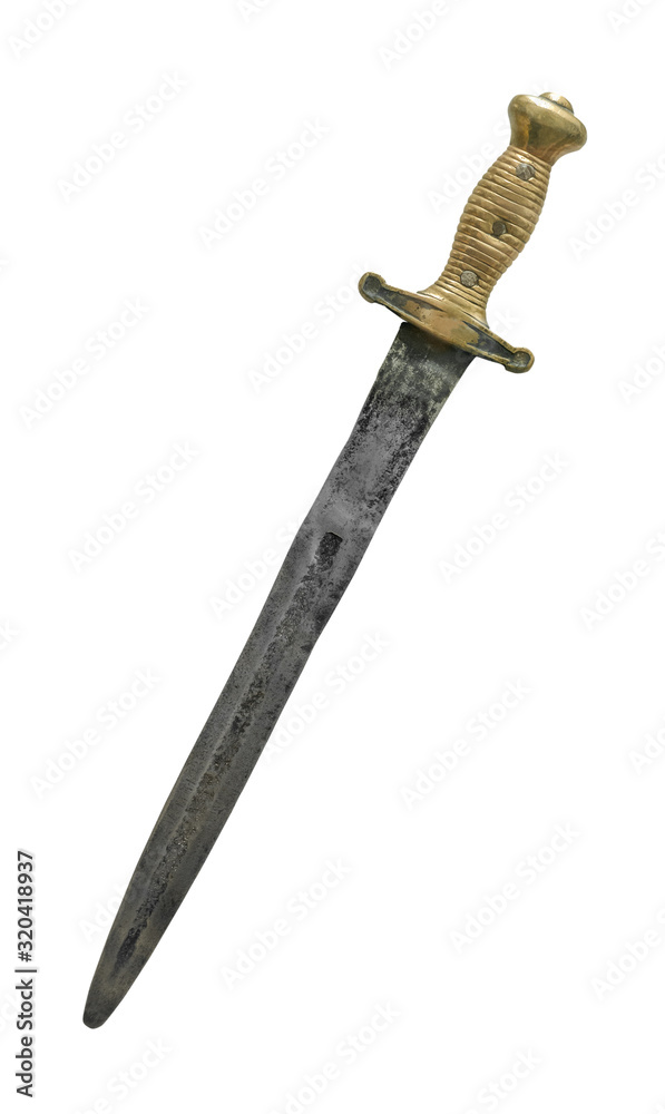 Isolated Medieval Dagger Or Sword Isolated Medieval Dagger Or Sword