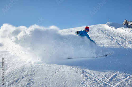skiing freeride extreme speed snow winter