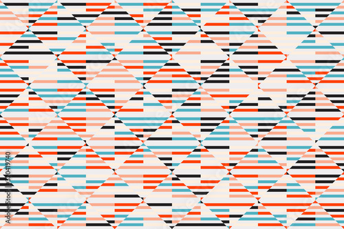 Abstract geometric vector pattern with transition effect