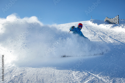 skiing freeride extreme speed snow winter