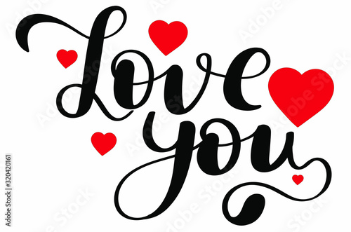 Heart love you vector with ornaments vintage. Heart love  you illustration. Heart love infinity, valentines day greeting card. I LOVE you sign