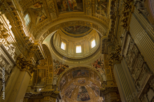 Rome, Italy, September 27th,2018: Inside St Mary Cathedral, Rome.