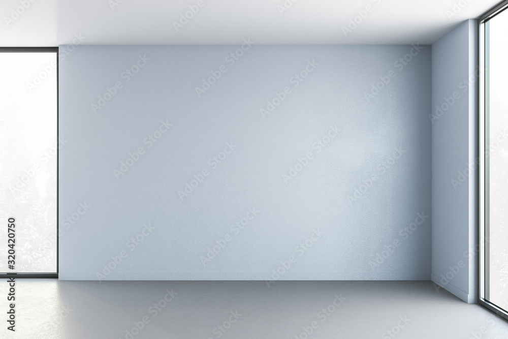 Contemporary interior with copy space on wall. Contemporary interior with copy space on wall.