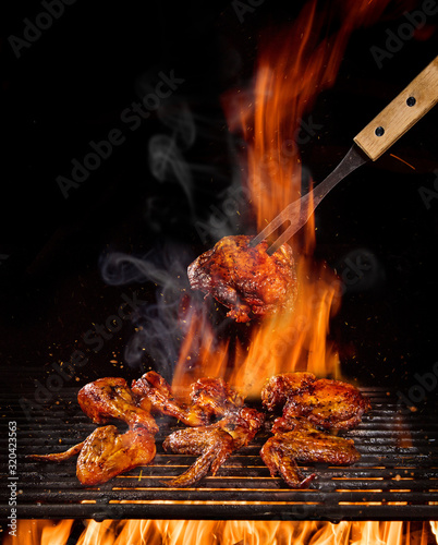 Tasty chicken legs and wing...