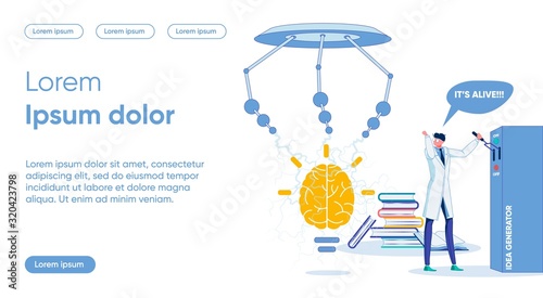 Brainstorming Flat Landing Page Vector Template