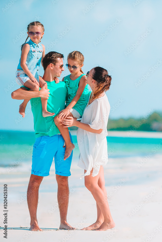Young family on vacation have a lot of fun Young family on vacation have a lot of fun