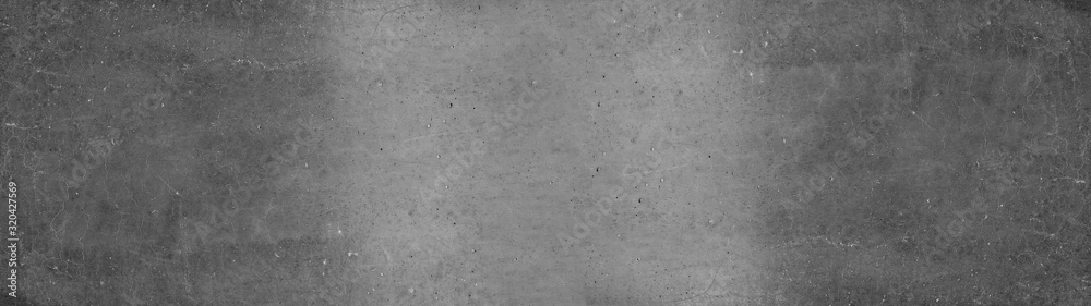 Fototapeta premium Grey gray stone concrete texture background anthracite panorama banner long 