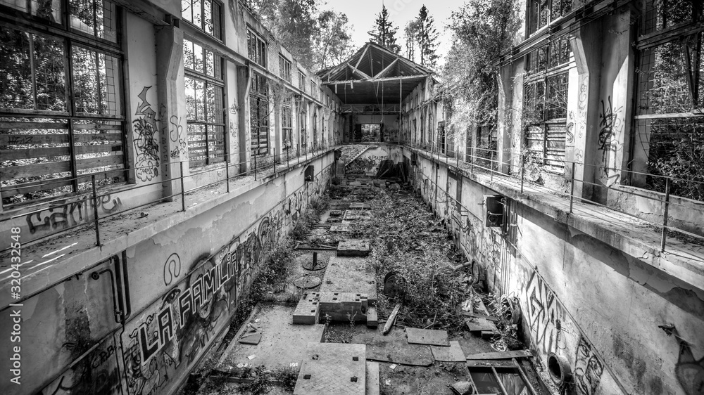 Fototapeta premium altes Pumpenhaus