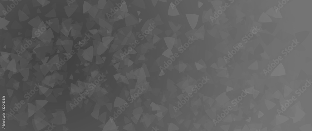 Obraz premium Abstract black geometric texture. Black banner concept. Gray background