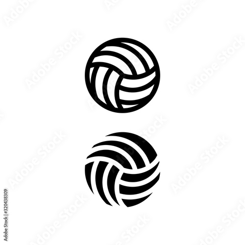 Volleyball Icon. Sports Icon Set Vector Logo Symbol.